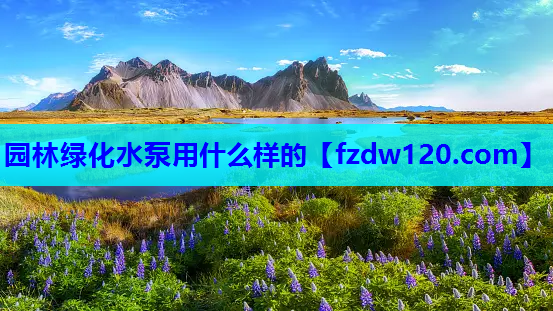 园林绿化水泵用什么样的