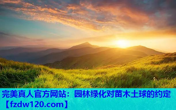 园林绿化对苗木土球的约定