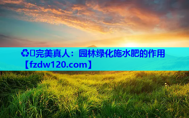 园林绿化施水肥的作用